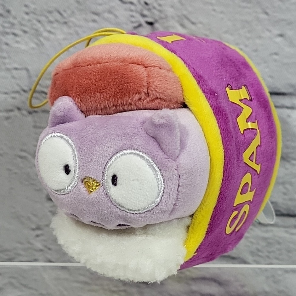 Spam Teriyaki Musubi Plush Owl Stacked Roll Mini Stuffed Animal Anirollz Rare